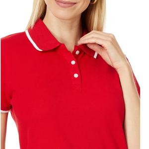 Purecomfort เสื้อโปโลแขนสั้นสำหรับผู้หญิง, เสื้อคลุมผ้าฝ้ายระบายอากาศเข้ารูปแห้งเร็ว - Product Image 3