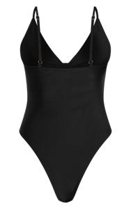 Traje de Baño Personalizado al por Mayor para Mujer, Estilo Bikini de Una Pieza sin Espalda, Ropa de Playa Reciclada - Product Image 6