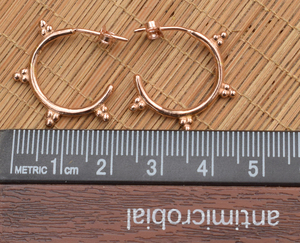New Wholesale <b>Solid</b> 925 Sterling <b>Silver</b> Rose Gold Plated Fine <b>Hoop</b> <b>Earrings</b> Minimalist Design Everyday Wear Women's Fine Jewelry - Product Image 5