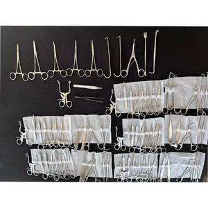 Juego de Instrumentos Quirúrgicos de Acero Inoxidable Surtidos: Pinzas, Tijeras, Retractores, Soportes, Dilatadores, Kit de Herramientas Médicas Manuales con Certificación CE ISO - Product Image 1