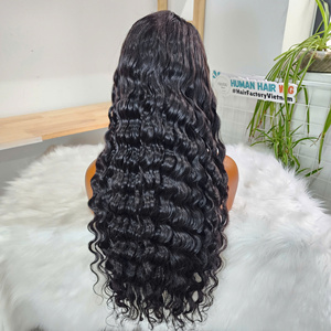 Perruque en cheveux humains vietnamiens HD Lace Front, petite taille, 24-30 pouces, couleur naturelle, ondulations profondes, closure 5x5 – Meilleure vente - Product Image 3