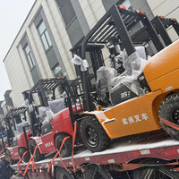 Chariot élévateur contrepoids diesel de 3 tonnes, 3,5 tonnes, 3,8 tonnes avec mât duplex pour la manutention de matériaux en entrepôt industriel