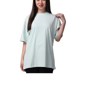 Sudadera de algodón informal para mujer de talla grande personalizada del proveedor de BD, ropa de correr de estilo sólido de gran tamaño con logotipo corto para la temporada de verano - Product Image 1