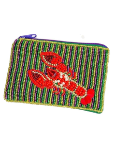 Monedero pequeño de alta calidad Primum, nuevo, hecho a mano, elegante, con cuentas, diseño de sardinas multicolor, bordado a mano. - Product Image 5