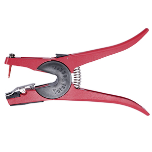 Pince de perçage et d'installation d'étiquettes auriculaires pour les exploitations bovines, ovines et porcines, applicateur d'étiquettes auriculaires Total Tack, outils durables rouges - Product Image 1