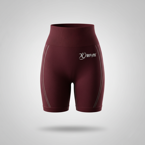 กางเกงขาสั้นออกกำลังกายเอวสูงสำหรับผู้หญิง ระบายอากาศได้ดี ผ้ายืดหยุ่น ไนลอน/คอตตอน เหมาะสำหรับใส่เล่นกีฬาหรือสตรีทแวร์ - Product Image 1
