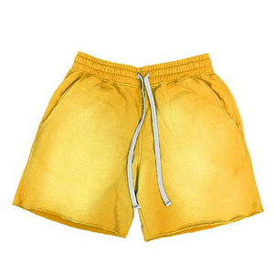 Pantalones Cortos de Algodón para Hombre, Estilo Terry, Efecto Desgastado por el Sol, Tallas Grandes, Esenciales, Culotte, Personalizados con Lavado Ácido - Product Image 5