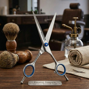 Professional Hair Cutting Scissors Titanium Coated <b>Barber</b> Shears Stainless Steel Salon Hairdressing Tool For Experts Kit <b>Set</b> 6 - Product Image 1