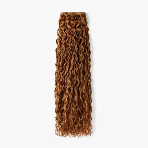 ผมแท้แบบ Remy Weft สีน้ำตาล ลอนธรรมชาติ เนื้อนุ่ม หนาเต็ม ปริมาณมาก - Product Image 1
