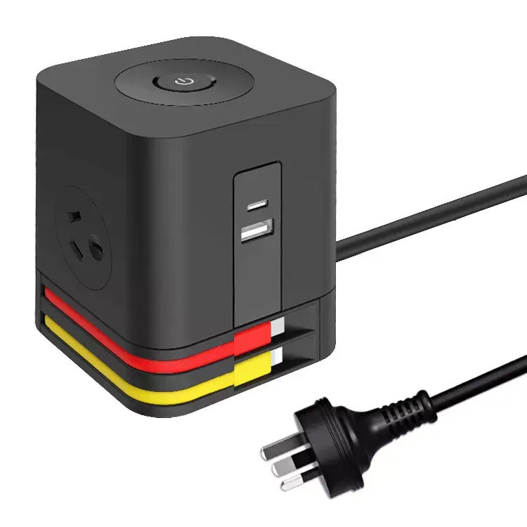 Vente à chaud OEM 3 prises de type A C Cube Power Prise de courant standard AU avec port USB