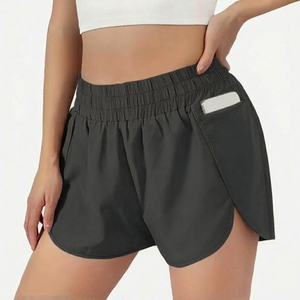 Pantalones cortos elásticos de cintura alta para mujer, pantalones cortos deportivos, pantalones cortos cargo - Product Image 1