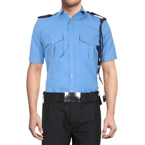 Conjunto de Uniforme de Seguridad Profesional, Camisa de Manga Larga y Pantalones a Juego con Epaulettes en los Hombros y Bolsillos en el Pecho para Trabajo - Product Image 6