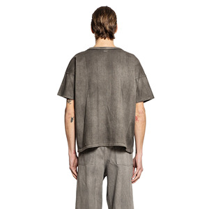 T-shirt à manches courtes pour homme en coton et fibre de bambou à imprimé numérique - T-shirt écologique respirant anti-rétrécissement coupe droite - Product Image 4