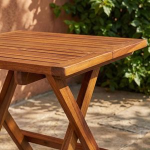 Kenia Foldable Teak Wood <b>Table</b> High Quality Brown Finish <b>Outdoor</b> Camping Dining <b>Table</b> for Park Use - Product Image 4