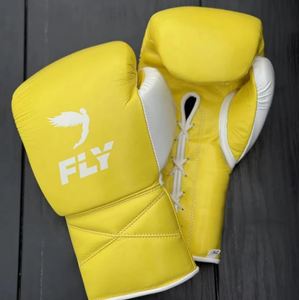 Fly SuperLace Pro X 2 High Quality Genuine Cowhide Leather Adult Sanda MMA Kick Boxing Sparring Training Gloves Non-Slip - Product Image 6