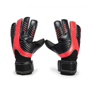 Football Goalkeeper Gloves White Pink PU Material Full Finger Non-Slip Breathable Adjustable Wrist <b>Strap</b> Unisex - Product Image 5