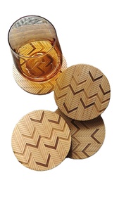 Classic Style Square Walnut Tabletop <b>Coasters</b> Natural Wood Mats & Pads <b>Heat</b> Resistant Eco-Friendly Durable Wholesale - Product Image 3