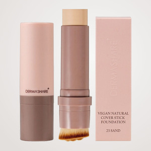 Base de maquillaje Derma Share Vegan Natural Cover Stick Foundation 14g Hecho en Corea Gel Dorado Para Todo Tipo de Piel - Product Image 1