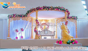 งานแต่งงานที่ไม่ซ้ำกัน Kalyana Mandapam USA ดั้งเดิมทมิฬตกแต่งงานแต่งงาน Mandap คุชราตธีมแต่งงานมหารานีแมนเดปป์สหราชอาณาจักร - Product Image 3