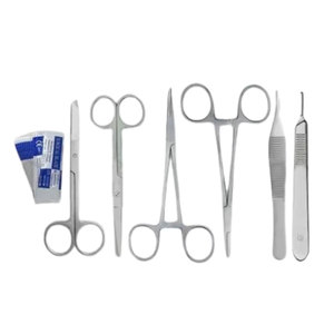 Medic Instrument Stainless Steel Veterinary Surgical Instrument <b>Kit</b> Manual Power 6-Piece Pet Wound Repair Dog Ear <b>Suture</b> <b>Kit</b> MOL - Product Image 1