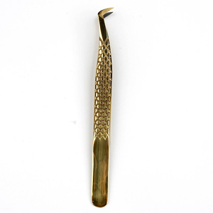 Pince à épiler professionnelle pour extensions de cils, en acier inoxydable, application de précision des cils, équipement de salon de beauté - Product Image 6