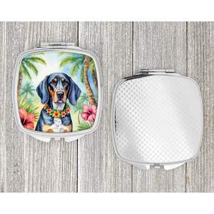 Bluetick Coonhound Luau <b>Compact</b> Folding Handheld Makeup <b>Mirror</b> Portable Travel Decorative <b>Mirror</b> for Women Girls Pocket Size - Product Image 4
