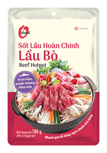 Base para Sopa de Carne de Res para Hot Pot, 180g, Salsa de Condimento Completa |   Listo para Usar |   O'food |   Duración de Caducidad: 12 Meses |   Vietnam |   OEM y Venta al por Mayor - Product Image 2