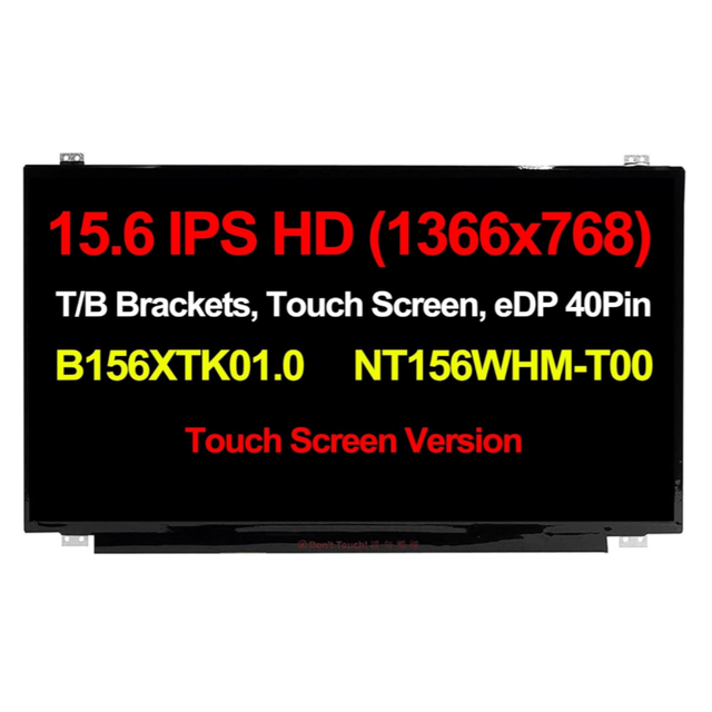 Computer Accessories 15.6 Inch Touch Screen Laptop Screen for Dell Inspiron 15 5558 JJ45K Part Number B156XTK01.0