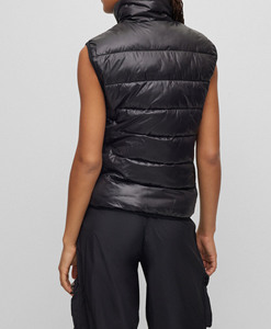 Gilet matelassé sans manches pour femme, col montant, fermeture éclair intégrale, OEM, pas cher, pour l'hiver - Product Image 3
