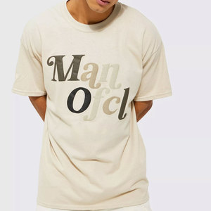 Camiseta Casual de Tela Suave y Cómoda con Estampado Puff, Estampado en Relieve de Alta Calidad, Algodón Premium, Estilo Diario para Hombre - Product Image 3