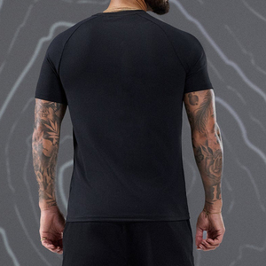 Camiseta Unisex de Manga Corta, Sólida, de 180g, de Secado Rápido, Corte Holgado, Cuello Transpirable, Informal, Lisa, al por Mayor - Product Image 2