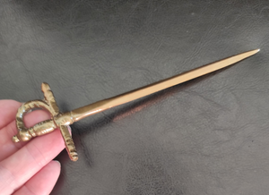 Cuchillo de Cartas de Lujo Vintage con Ancla de Bronce, Elegante Accesorio para Abrir Sobres para el Hogar, Oficina y Estudio - Product Image 3
