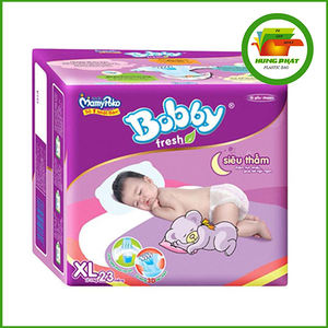 Sacs personnalisés OEM en PE durable, emballage à fond carré pour les couches pour bébés, les soins personnels-Made in Vietnam - Product Image 1