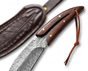 Handcrafted Damascus Steel <b>Folding</b> <b>Desk</b> Slicer Wood Handle Compact Office Tool - Product Image 5