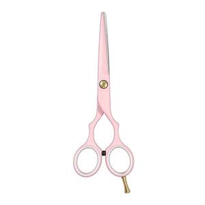 Ciseaux à cheveux professionnels réutilisables légers, lame en acier inoxydable, manche rose, pour droitiers, manche moyen, pointe affûtée - Product Image 4