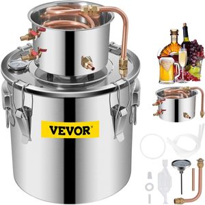 Distillatore di Alcol da 5 Galloni/21 Litri con Pompa di Circolazione, Tubo in Rame, Kit per Distillazione di Whisky, Attrezzatura Fai-da-Te - Product Image 1