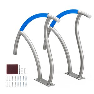 Corrimano per Piscina in Acciaio Inox 30x30 Pollici, 2 Pezzi, Ringhiere di Sicurezza per Piscine Interne/Esterne - Product Image 4