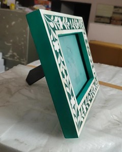 Marco de Fotos Decorativo con Incrustaciones de Hueso de Camello, Mosaico Hecho a Mano, Elegante Decoración Tradicional para el Hogar - Product Image 6