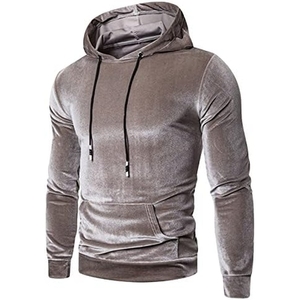 เสื้อฮู้ดดี้ผู้ชายทรงบ็อกซี่แบบย้อมสีเอซิด แต่งสีบล็อกตัดกัน พร้อมลายปัก - Product Image 1