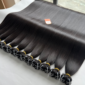 Meilleures ventes 100% Remy Extensions de cheveux humains vietnamiens couleur naturelle os trame droite 6-8 ans durée de vie perruques groupées - Product Image 2