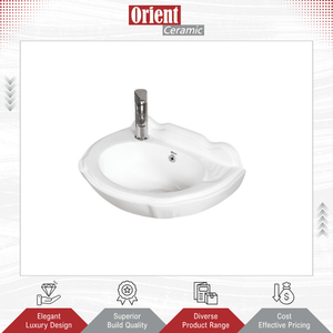 Vasque murale en céramique blanche de qualité supérieure, nouveau design, vente en gros, provenant d'un fournisseur indien. - Product Image 3