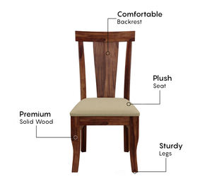 Juego de Comedor de Madera de Primera Calidad con Sillas Cómodas, Mesa de Madera para 6 Personas, Juego de Cocina, Juego de Comedor de Madera, el Más Valioso - Product Image 4