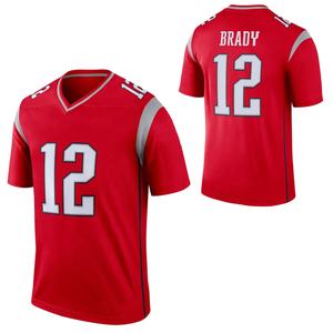 ชุดกีฬาเย็บเสริมแรงจากโรงงานโดยตรง ชุดยูนิฟอร์มแบบสั่งทำพิเศษสำหรับสโมสรและทีม ชุดฟุตบอลอเมริกันแบบสั้นพิมพ์ลายแบบ Sublimation - Product Image 3