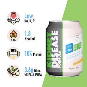 MRD <b>MRE</b> Functional <b>Meal</b> Replacement Ready to Drink Nutrient Dense Liquid Supplement Calorie Dense 10% Protein Kiney Formula - Product Image 3