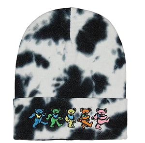 100% Acrylic Gradient Tie Dye <b>Beanie</b> Adult Knitted Hat With Embroidery Colorful Warm Soft Knit <b>Skull</b> Cap - Product Image 2