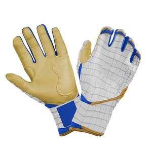 Breathable Mesh <b>Baseball</b> Batting <b>Gloves</b> Long Cuff Moisture Wicking Shock Absorption Customized Material <b>Baseball</b> Batting <b>Gloves</b> - Product Image 4