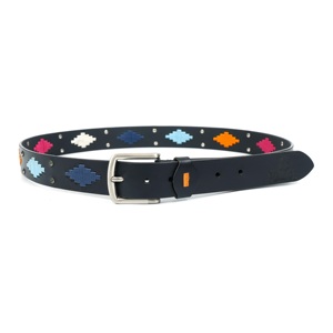 Cinturón de Cuero Argentino para Polo, Accesorios de Moda, Cinturón de Equitación en Cuero para Hombre con Hebilla de Acero - Product Image 1