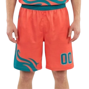 Ensemble maillot et short de basket-ball pour homme, col en V, sans manches, imprimé vagues, uniforme personnalisable avec nom et numéro, tenue de basket-ball pour adulte - Product Image 6