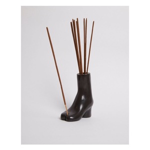 Surrealist Ceramic Boot Incense <b>Holder</b> Whimsical High Heel <b>Shoe</b> Incense Stick Burner and Storage Vase - Product Image 1