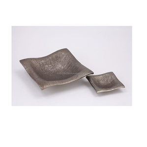 Bols de service de table or noir, Design Vintage, décoration d'intérieur, Design de matériau solide, vaisselle finition à la main, plat de service - Product Image 2